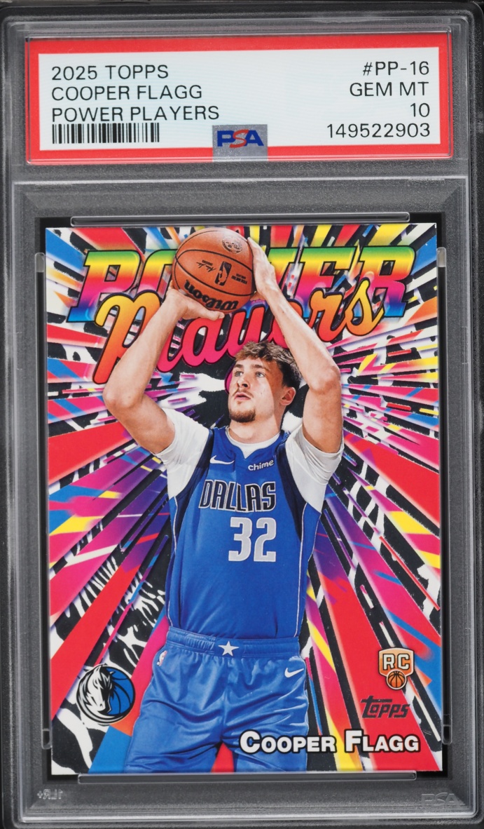 2025 Topps Power Players Cooper Flagg ROOKIE #PP-16 PSA 10 GEM MINT