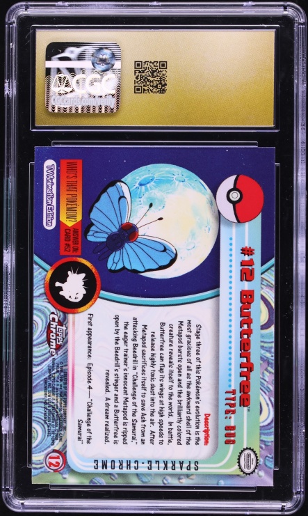 2000 Topps Chrome Pokemon Series 1 Sparkle Butterfree #12 CGC 10 PRISTINE