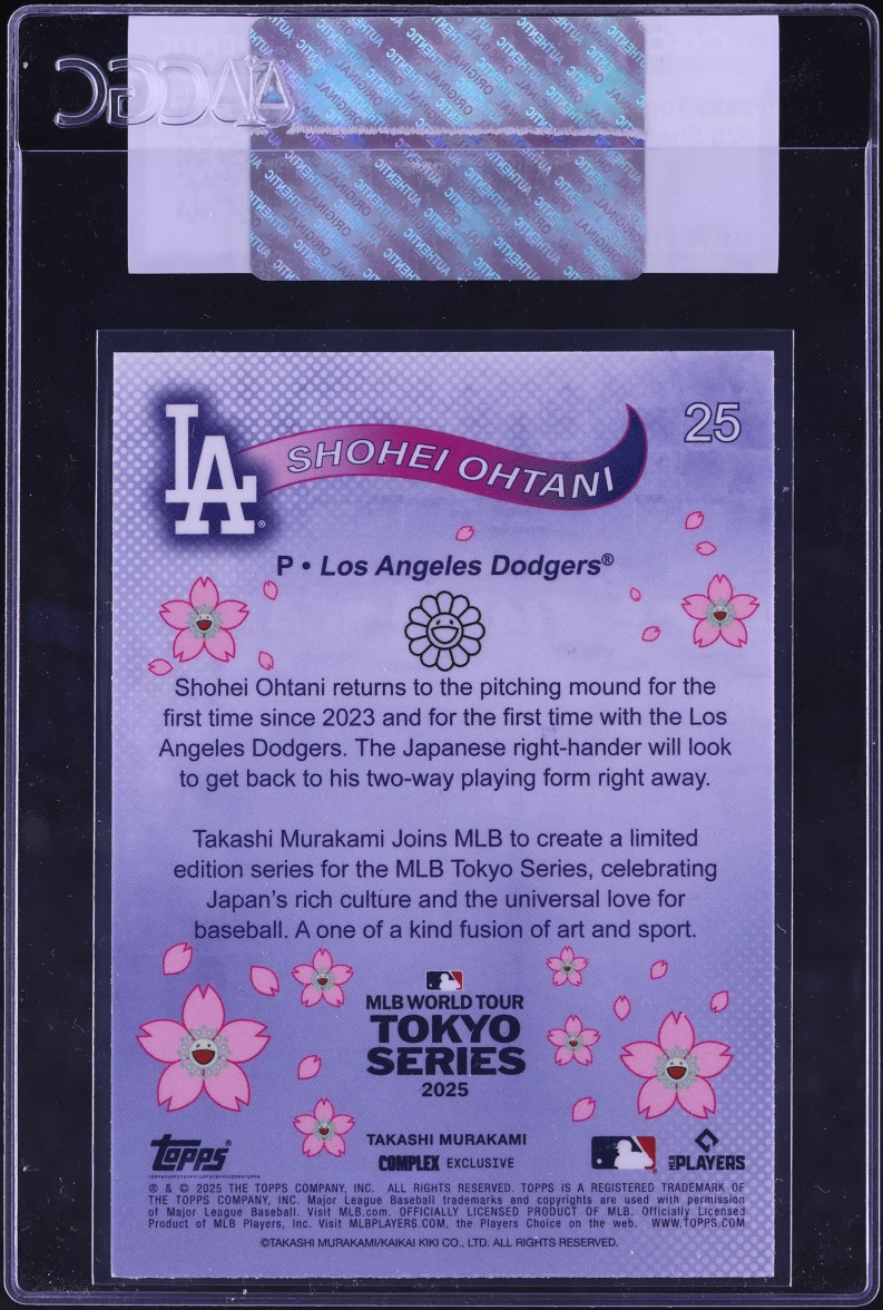 2025 Topps X Takashi Murakami MLB World Tour Tokyo Series Shohei Ohtani #25 CGC AUTH