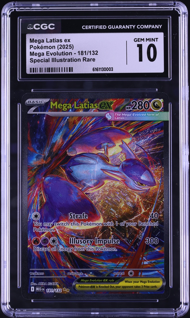 2025 Pokemon Mega Evolution SIR Mega Latias ex #181 CGC 10 GEM MINT