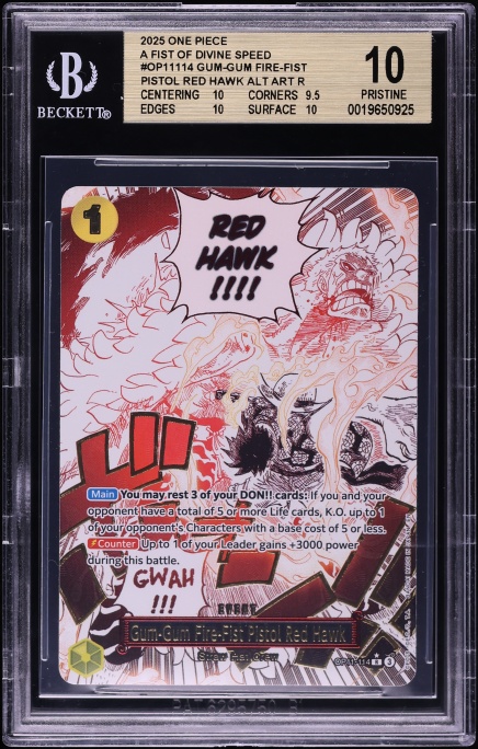 2025 One Piece Fist Of Divine Speed Alt Art Gum-Gum Fire-Fist