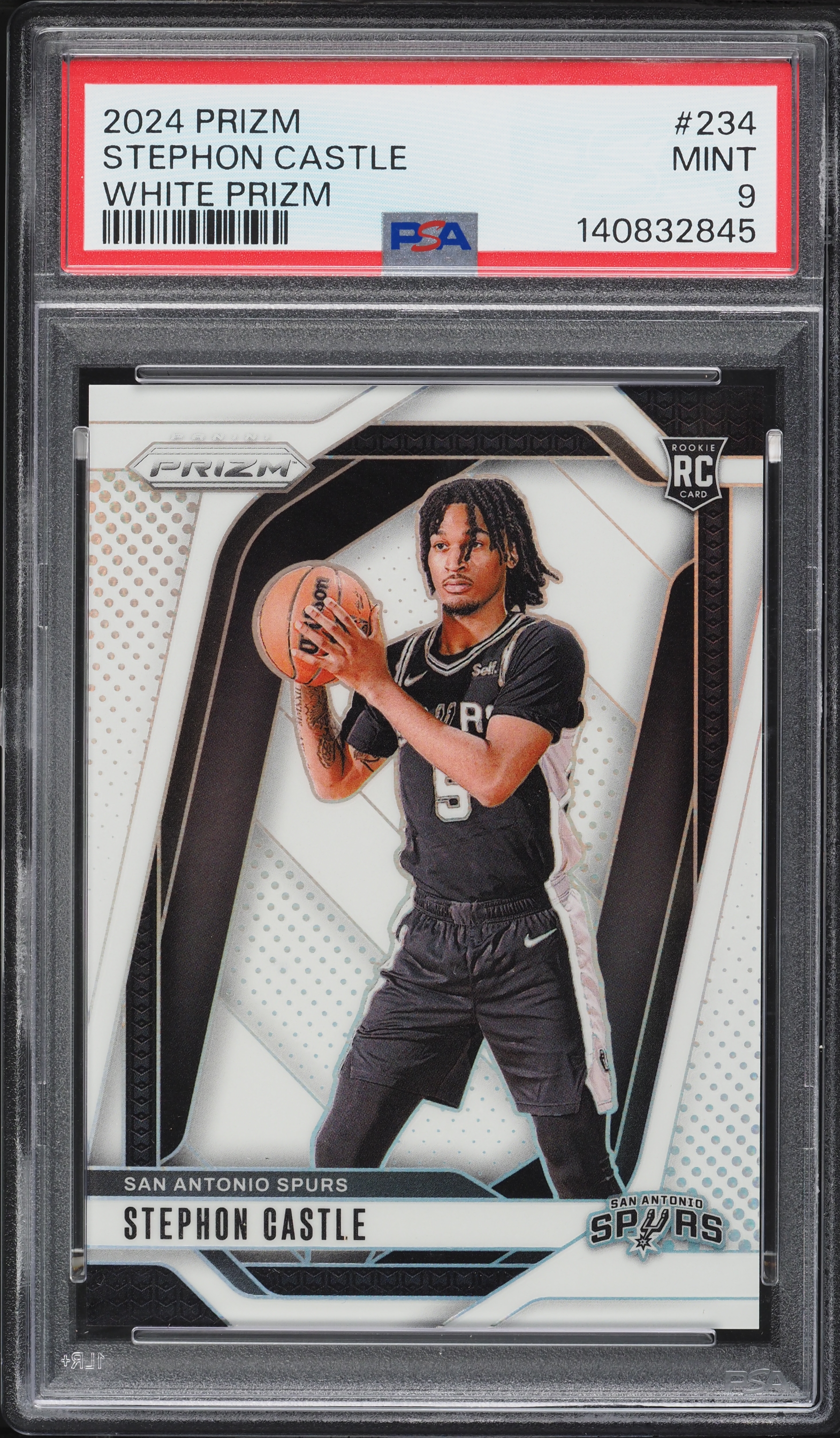 2024 Panini Prizm White Stephon Castle ROOKIE /175 #234 PSA 9 MINT 