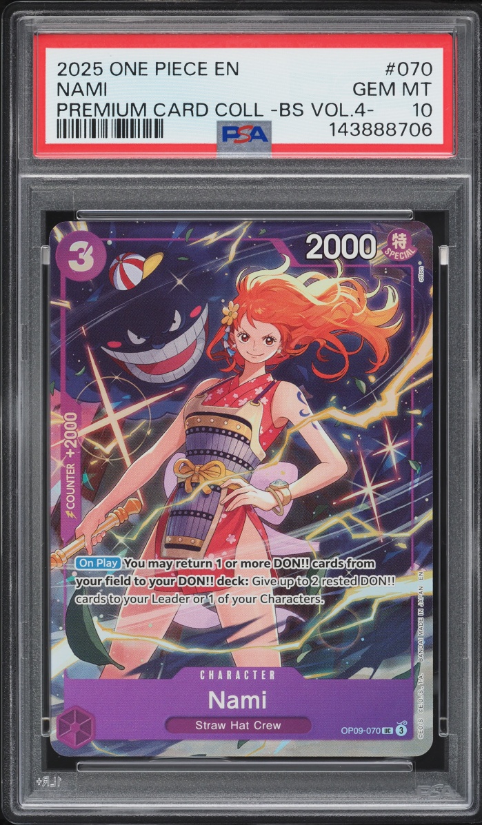 2025 One Piece Premium Best Selection Vol. 4 Alt Art Nami #OP09