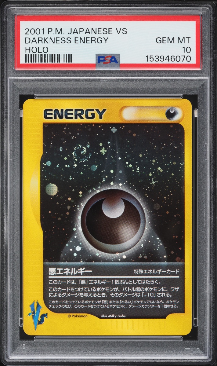 2001 Pokemon Japanese VS Holo Darkness Energy PSA 10 GEM MINT