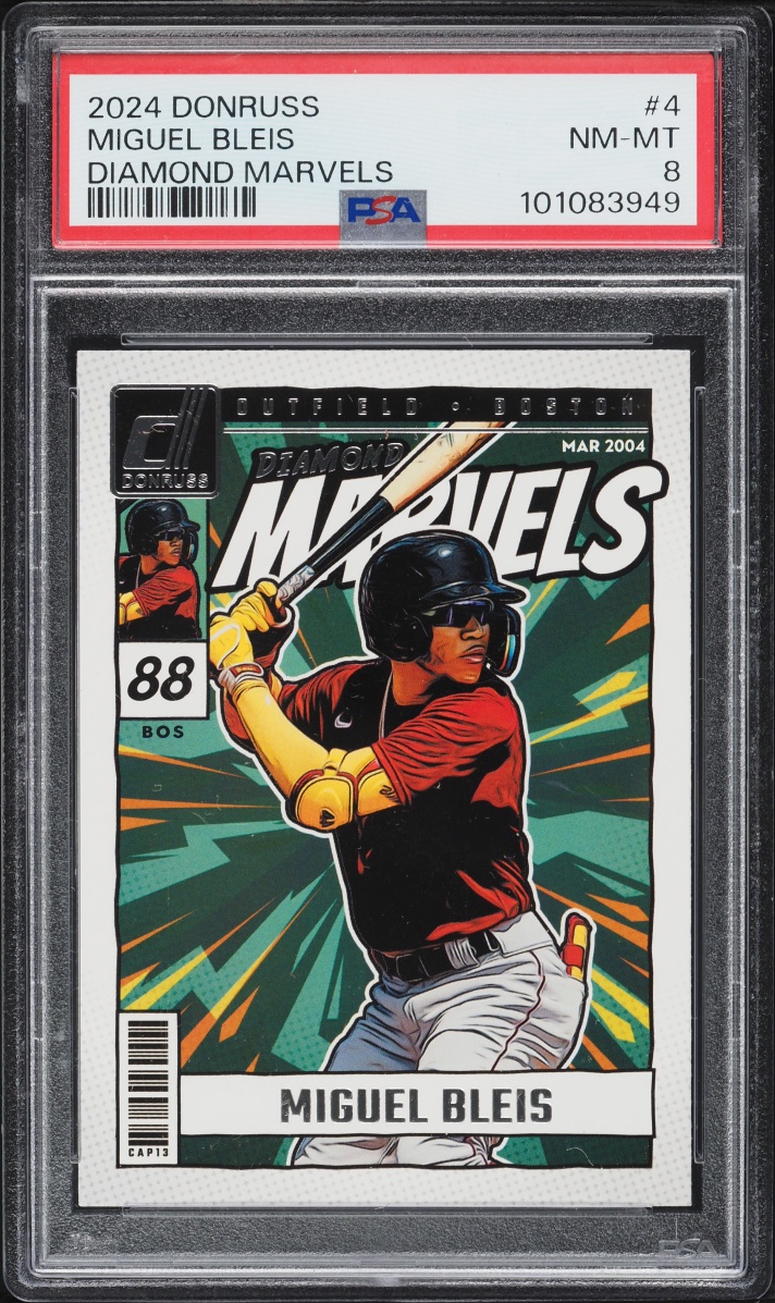 2024 Donruss Diamond Marvels Miguel Bleis #4 PSA 8 NM-MT