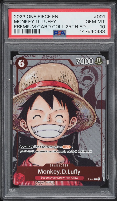 2023 One Piece Japanese Promo Card Set 1 Monkey D. Luffy #P-001