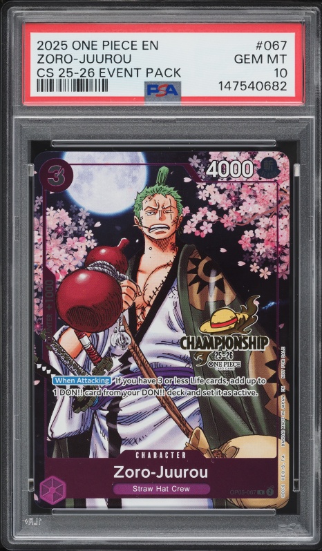 2025 One Piece Legacy Of The Master Special Art Zoro-Juurou #ST18