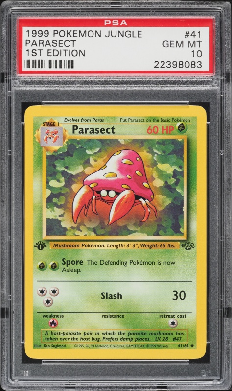 first edition paras pokemon card Paras 2001 Pokemon TCG Neo Revelation 1st Edition #47/64 (PSA or BGS Graded) - 2001