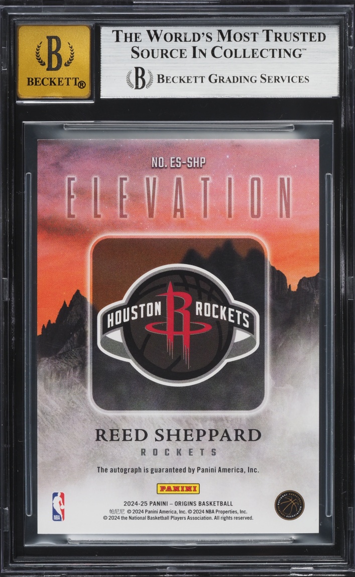 2024 Panini Origins Elevation Signatures Red Reed Sheppard ROOKIE AUTO /49 #5 BGS 9 MINT