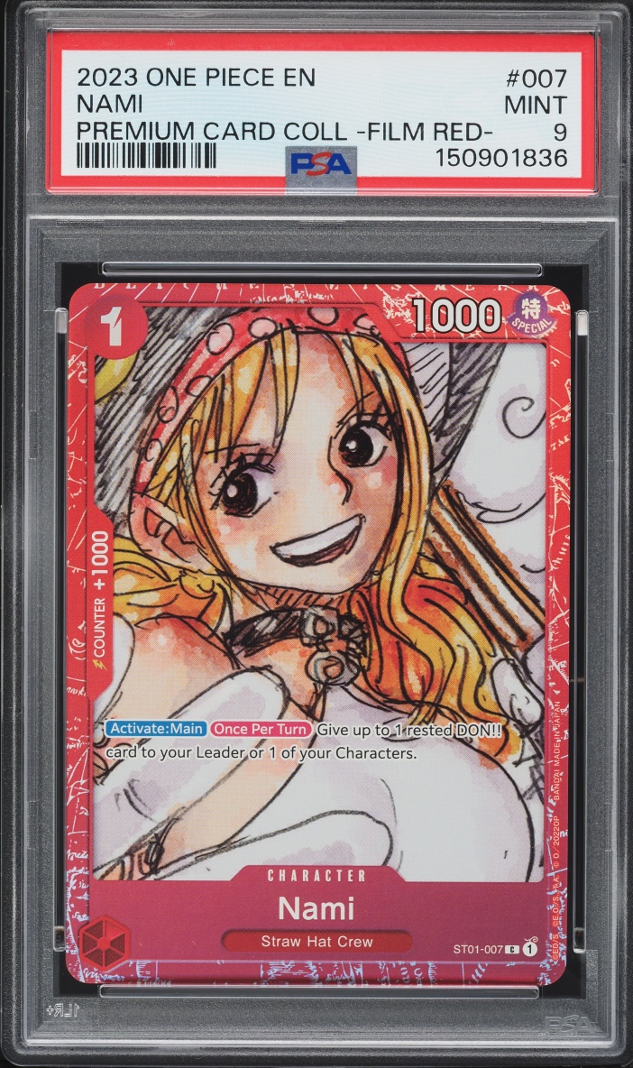 2023 One Piece Premium Collection Film Red Nami #ST01-007 PSA 9 MINT