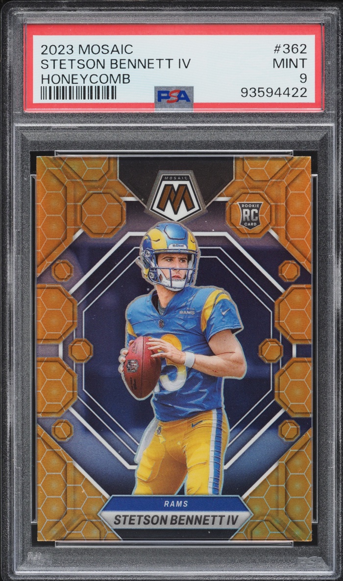 2023 Panini Mosaic Honeycomb Stetson Bennett IV ROOKIE #362 PSA 9 MINT
