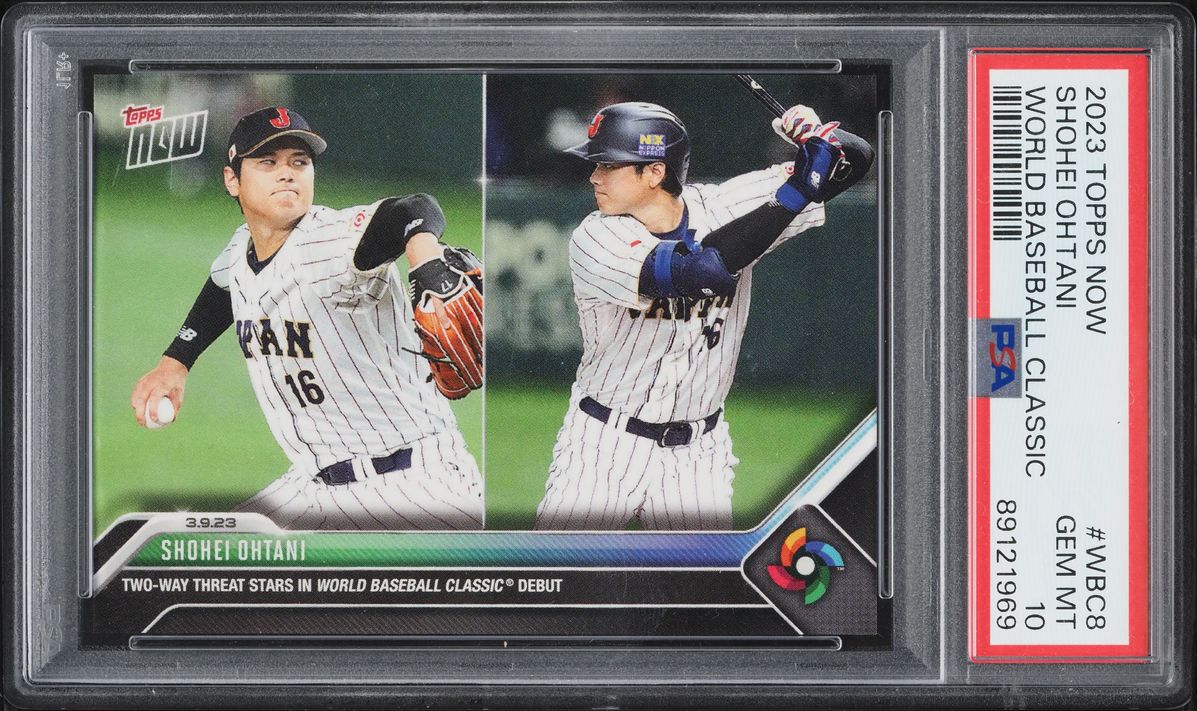 2023 Topps Now World Baseball Classic Shohei Ohtani #WBC-8 PSA 10 GEM MINT
