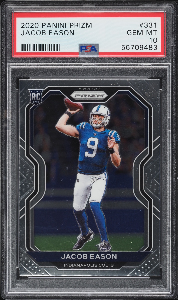 2020 Panini Prizm Jacob Eason ROOKIE #331 PSA 10 GEM MINT