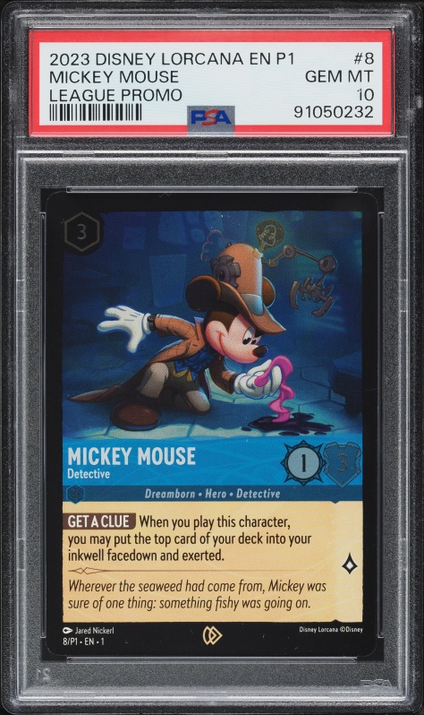 2022 Disney Lorcana Promo D23 Expo Mickey Mouse #1 PSA 10 GEM MINT