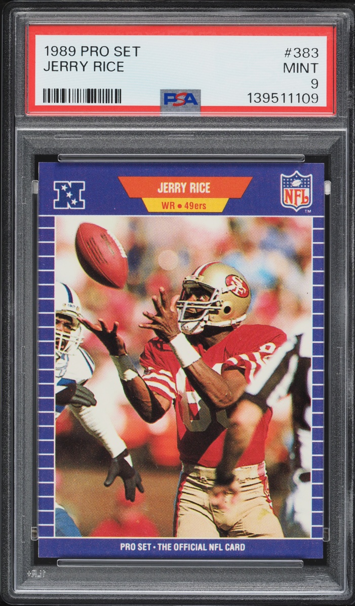 1989 Pro Set Football Jerry Rice #383 PSA 9 MINT