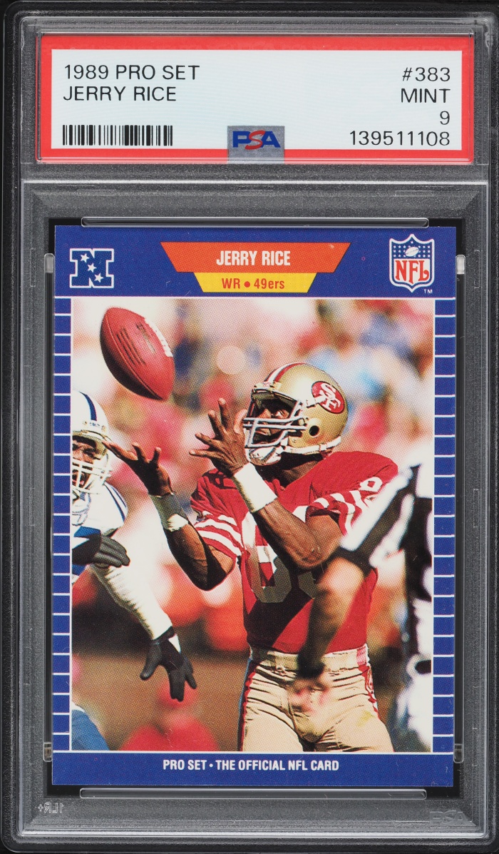 1989 Pro Set Football Jerry Rice #383 PSA 9 MINT