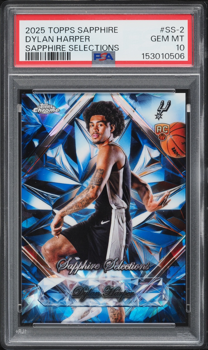 2025 Topps Chrome Sapphire Edition Selections Dylan Harper ROOKIE #SS-2 PSA 10 GEM MINT