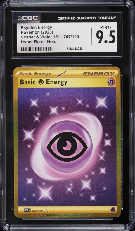 2023 Pokemon Scarlet & Violet 151 Gold Rare Basic Psychic Energy #207 PSA 9  MINT on Fanatics Collect