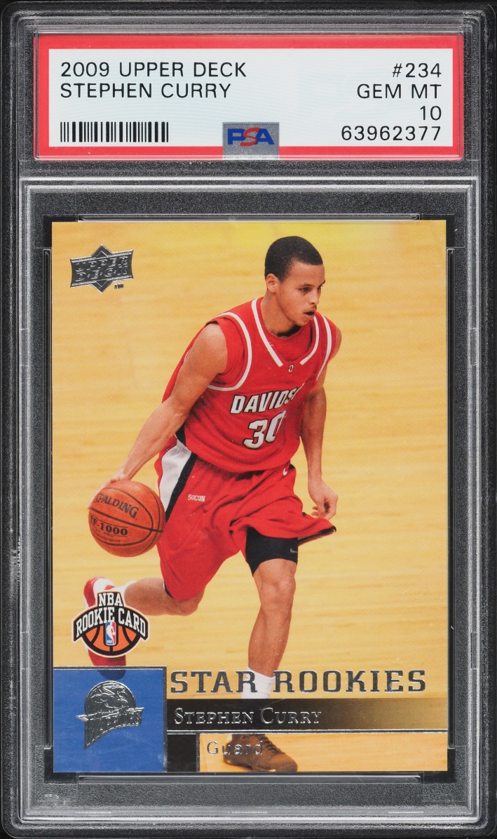2009 Upper Deck Basketball Stephen Curry ROOKIE #234 PSA 10 GEM MINT