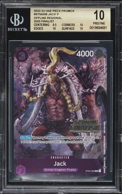2022 One Piece Promo Regional Top 8 Monkey D. Luffy #ST10-006 BGS 10 BLACK  LABEL on Fanatics Collect