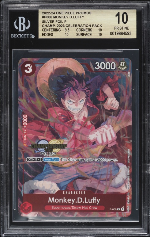 2022 One Piece Championship Promo Silver Foil Monkey D. Luffy #P