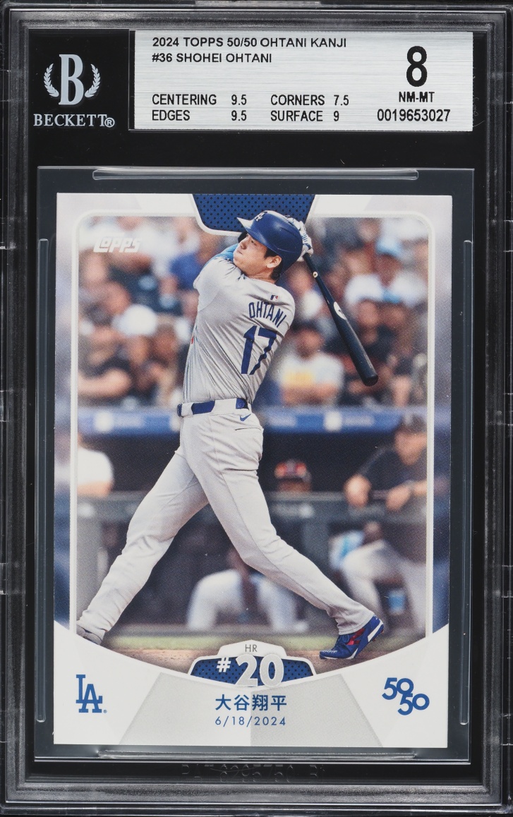 2024 Topps 50/50 Ohtani Kanji Shohei Ohtani #36 BGS 8 NM-MT