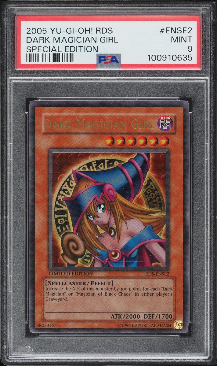 2005 Yu-Gi-Oh! Rush Duel Limited Edition Dark Magician Girl #RDS-ENSE2 PSA 9 MINT