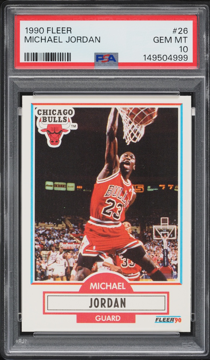 1990 Fleer Basketball Michael Jordan #26 PSA 10 GEM MINT