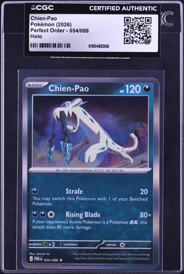 2026 Pokemon Mega Evolution Perfect Order Holo Chien-Pao #54 CGC AUTH