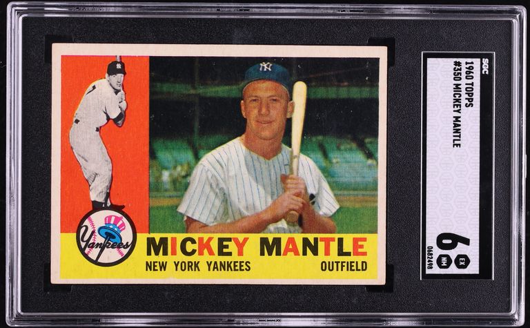 1960 Topps Mickey Mantle #350 SGC 6 EXMT
