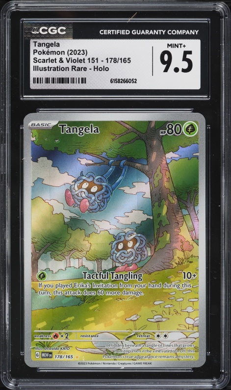 rare tangela pokemon card Pokemon Scarlet & Violet 151 Illustration Rare Tangela #178