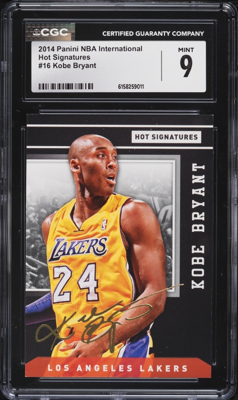 2014 Panini Prizm Gold Pulsar Prizms Kobe Bryant AUTO 1/10 #5 PSA
