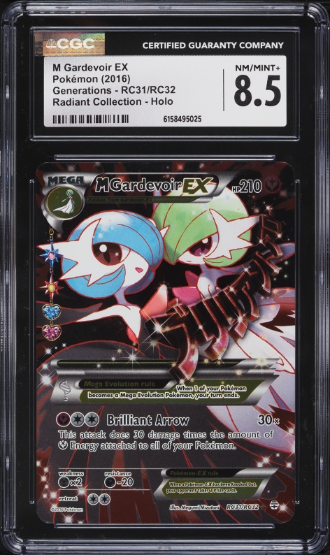 2016 Pokemon XY Generations Radiant Collection Full Art M Gardevoir EX  #RC31 CGC 8 NM-MT on Fanatics Collect