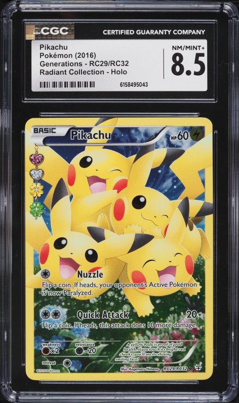 2016 Pokemon XY Generations Pikachu Art Booster Pack PSA 10 GEM