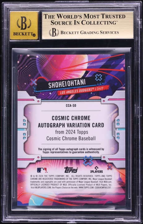 2024 Topps Chrome Cosmic Shohei Ohtani AUTO #CCA-SO BGS 9.5 GEM MINT