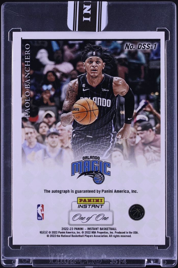 2022 Panini Instant Donruss Signature Series Black Paolo Banchero ROOKIE AUTO 1/1 #DSS-1