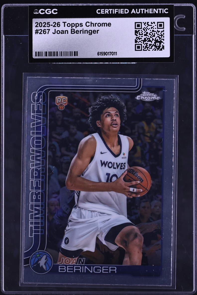 2025 Topps Chrome Joan Beringer ROOKIE #267 CGC AUTH