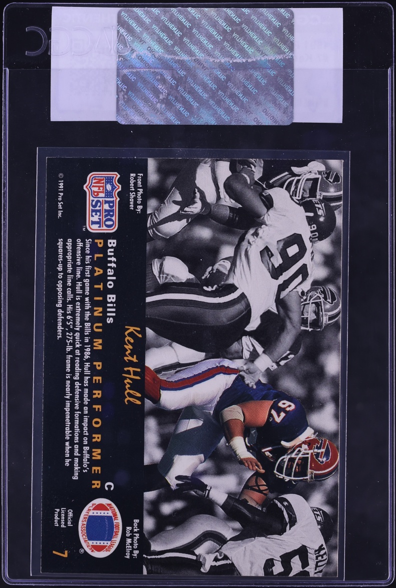 1991 Pro Set Platinum Kent Hull #7 CGC AUTH