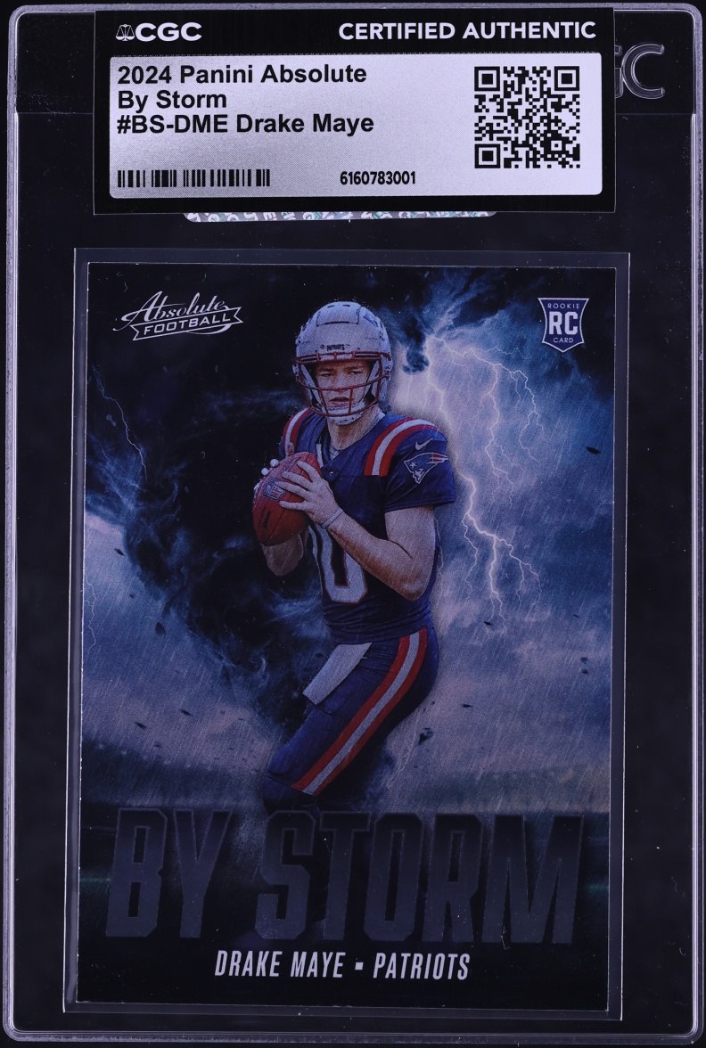 2024 Absolute By Storm Drake Maye ROOKIE #BS-DME CGC AUTH
