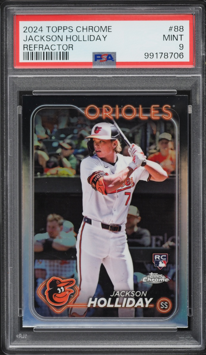 2024 Topps Chrome Refractor Jackson Holliday ROOKIE #88 PSA 9 MINT