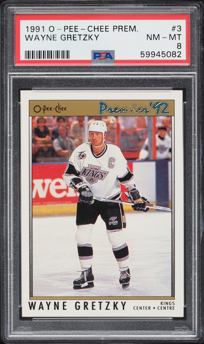 1991 O-Pee-Chee Premier Wayne Gretzky #3 PSA 8 NM-MT