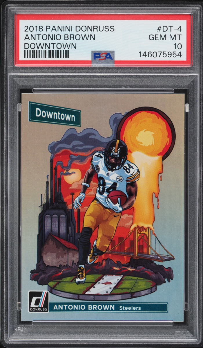 2018 Donruss Downtown Antonio Brown #DT-4 PSA 10 GEM MINT