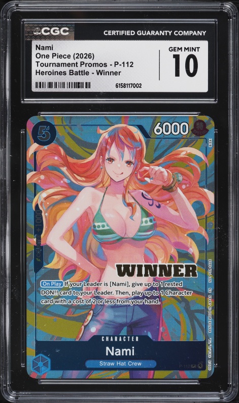 2025 One Piece Japanese 3rd Anniversary Set Nami #OP11-054 CGC 10