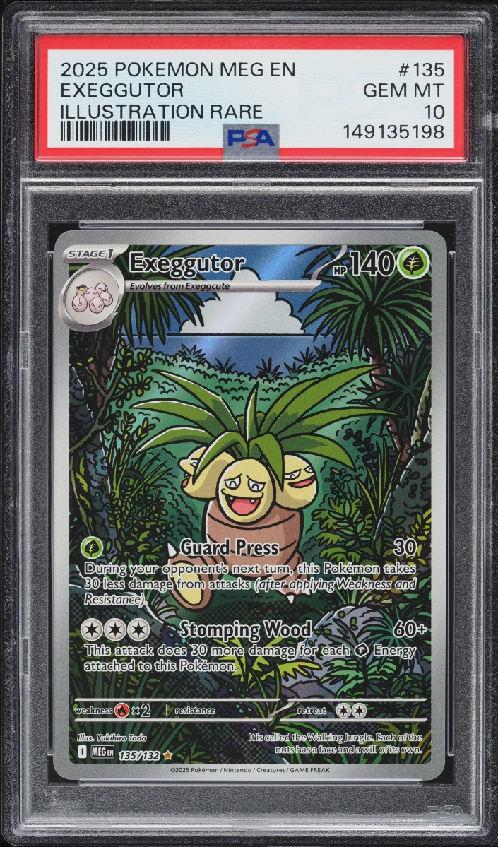 2025 Pokemon Mega Evolution IR Exeggutor #135 PSA 10 GEM MINT