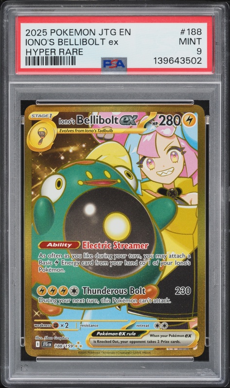 2025 Pokemon Japanese SV Battle Partners SAR Iono's Bellibolt Ex