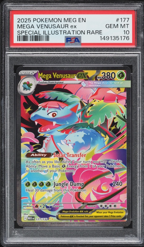 2025 Pokemon Japanese Mega Brave SAR Mega Venusaur ex #87 PSA 10