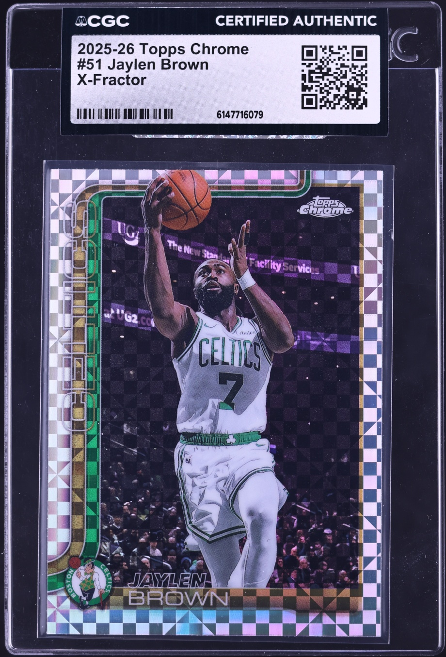 2025 Topps Chrome Xfractor Jaylen Brown #51 CGC AUTH
