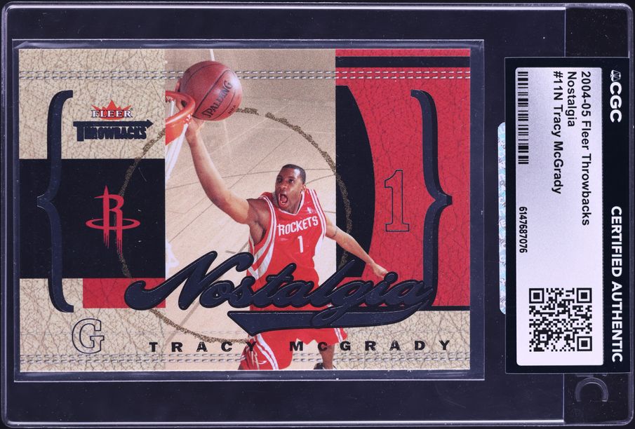 1997 Finest Embossed Refractor Tracy Mcgrady ROOKIE /263 #294 PSA