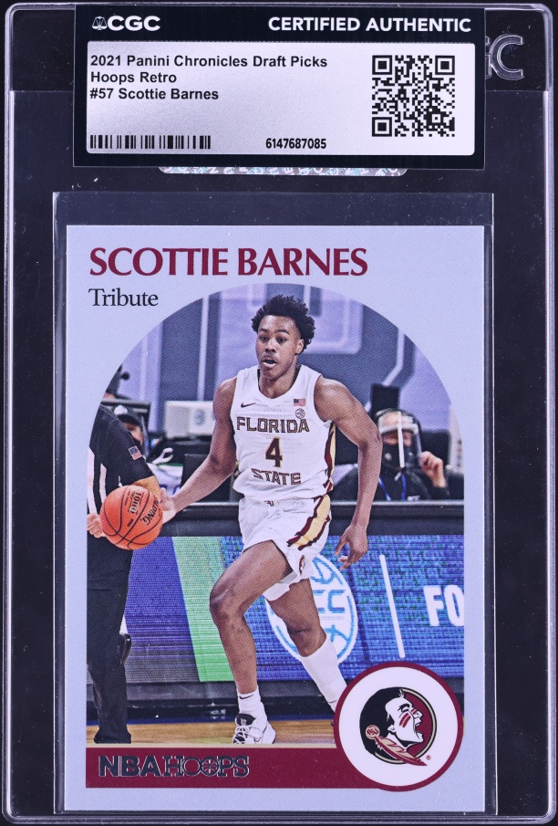 2021 Panini Prizm Sensational Mojo Scottie Barnes ROOKIE AUTO DNA