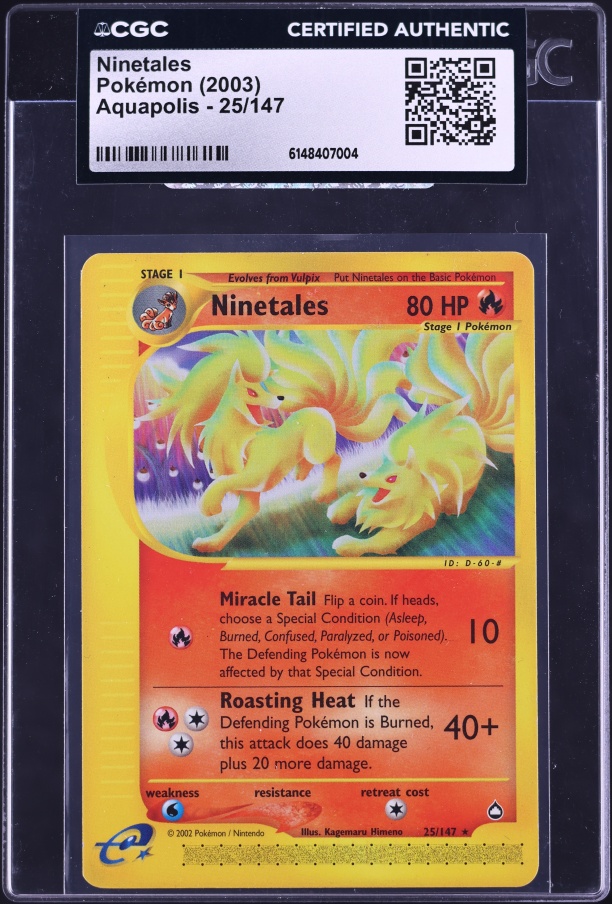 ninetales holographic pokemon card value Alolan (Water Web Holo) (028/147) [Miscellaneous Cards & Pro favorite character RESERVED for A. Oliveros. Ninetales